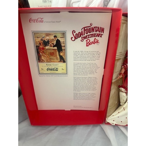 Barbie in Red Lace and White Polka Dot Gown - Picture 2 of 5